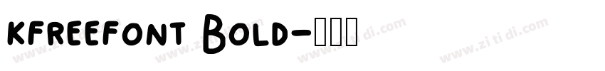 kfreefont Bold字体转换